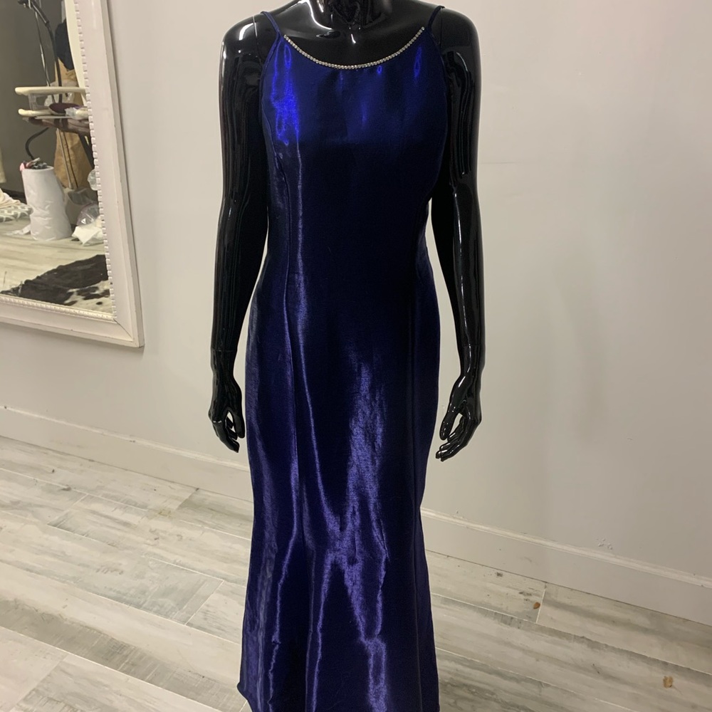 Silky Laura McKinley Dress with Diamond Trim